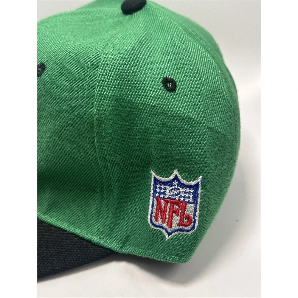 NFL New York Jets Mitchell & Ness Arch Logo Snapback Hat Cap Green Black